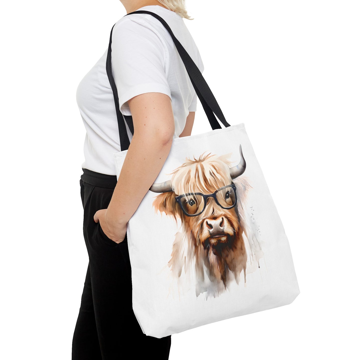 Hilde Highlandbrille (Hochlandrind/Highland Cow) - Tote Bag