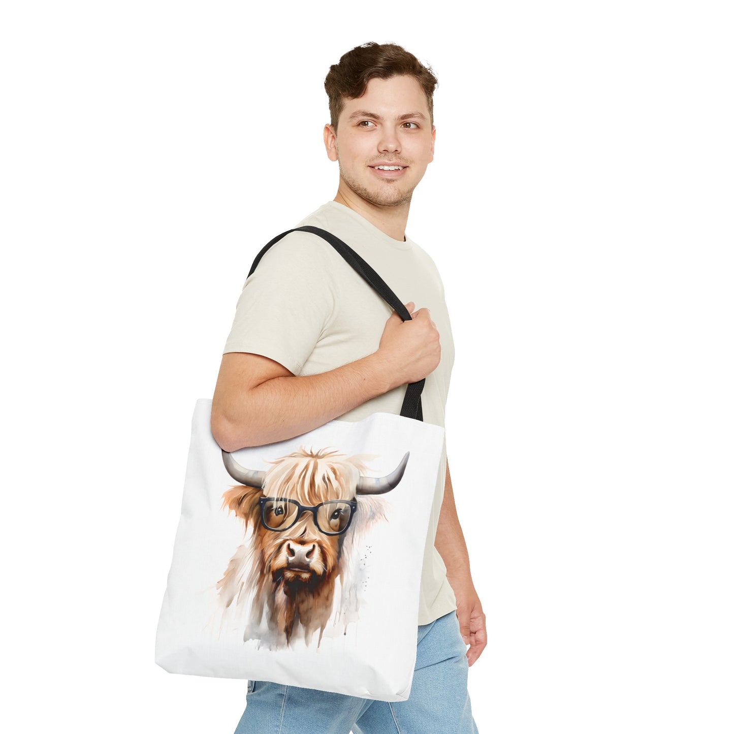 Hilde Highlandbrille (Hochlandrind/Highland Cow) - Tote Bag