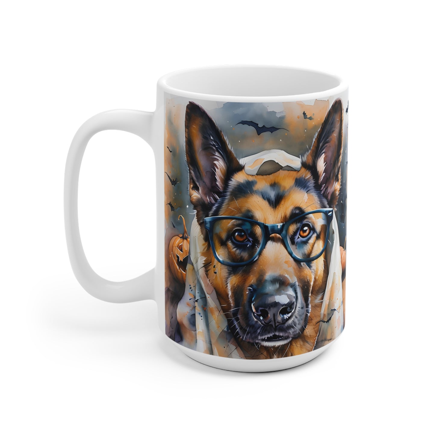 *Halloween Edition* Fritz Fokus (Deutscher Schäferhund) - Tasse