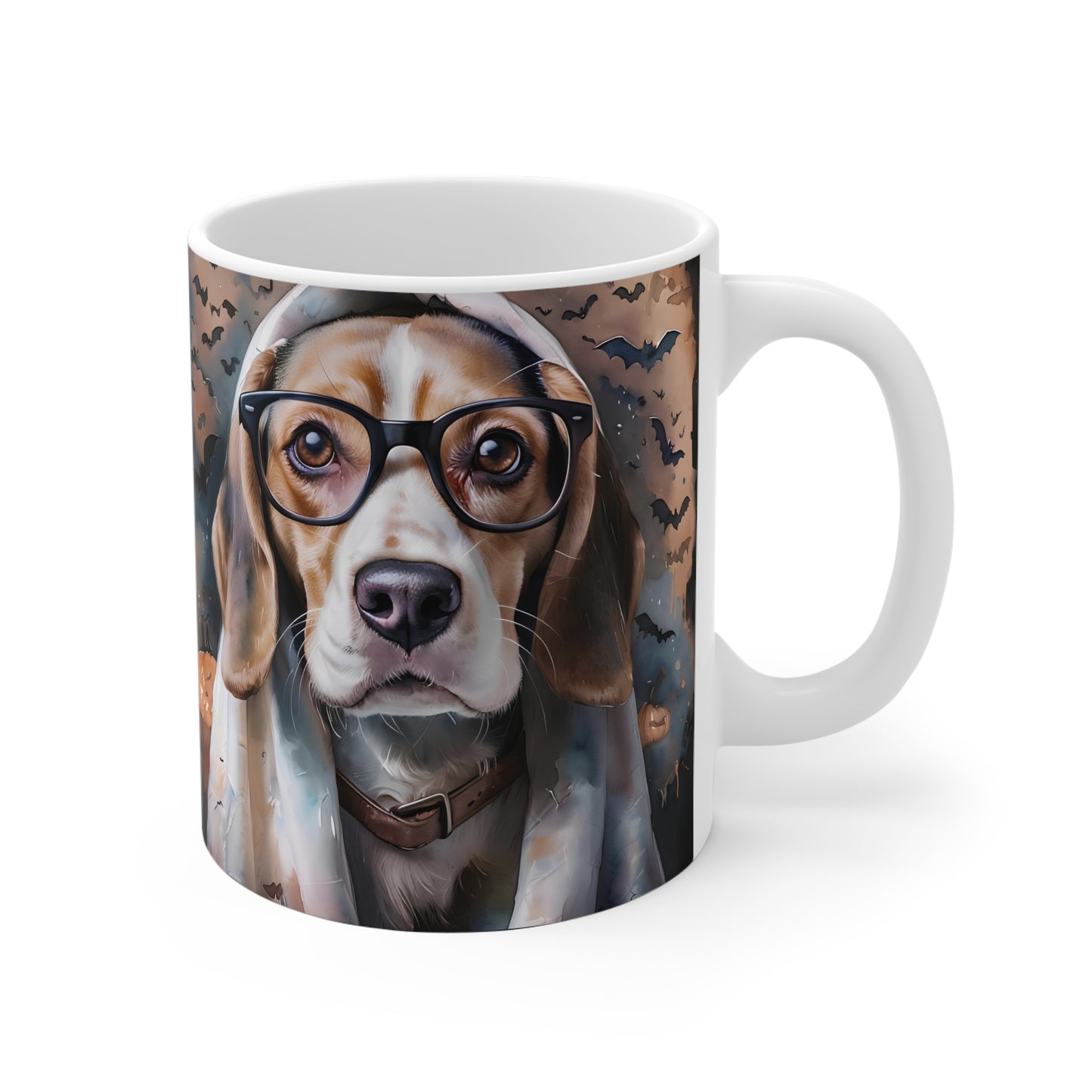 *Halloween Edition* Benni Brille (Beagle) - Tasse