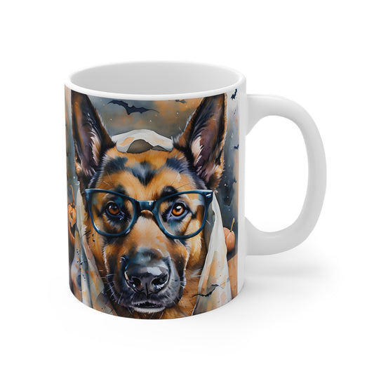 *Halloween Edition* Fritz Fokus (Deutscher Schäferhund) - Tasse