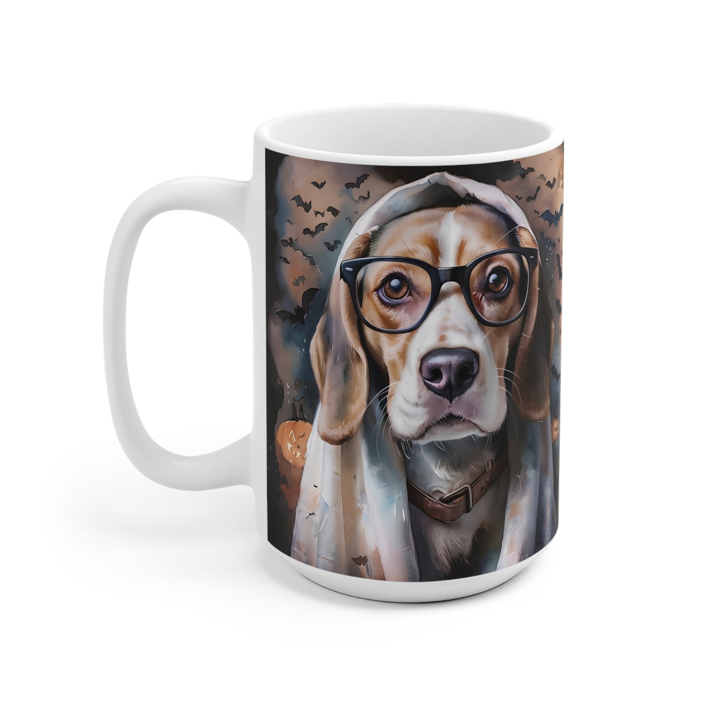 *Halloween Edition* Benni Brille (Beagle) - Tasse