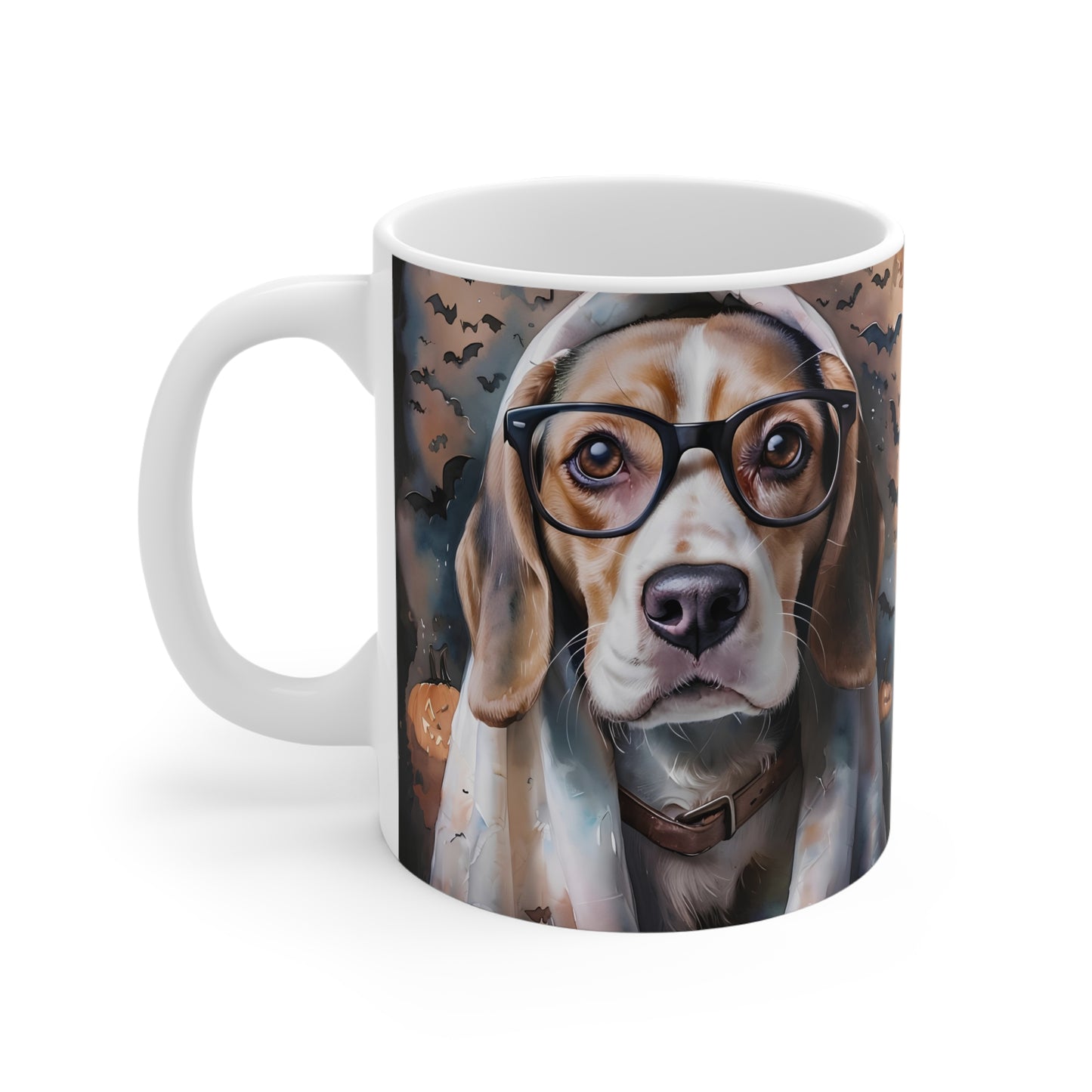 *Halloween Edition* Benni Brille (Beagle) - Tasse